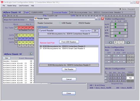 Smart Card Tools and Settings 